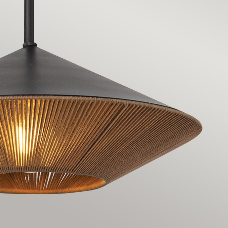 Alora Mood - Suspension-barre DAPHNE 1xE27/60W/230V d. 38,1 cm noir