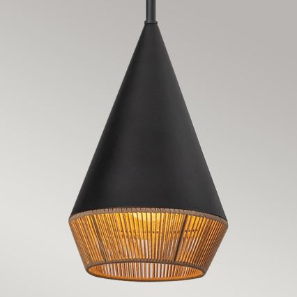 Alora Mood - Suspension sur tige DAPHNE 1xE27/60W/230V Ø 18,1 cm noir/marron