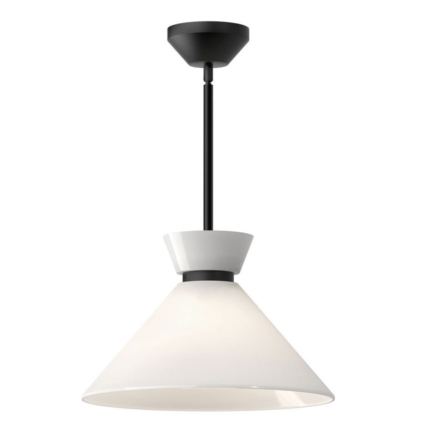 Alora Mood - Lustre sur tige HALSTON 1xE27/60W/230V noir