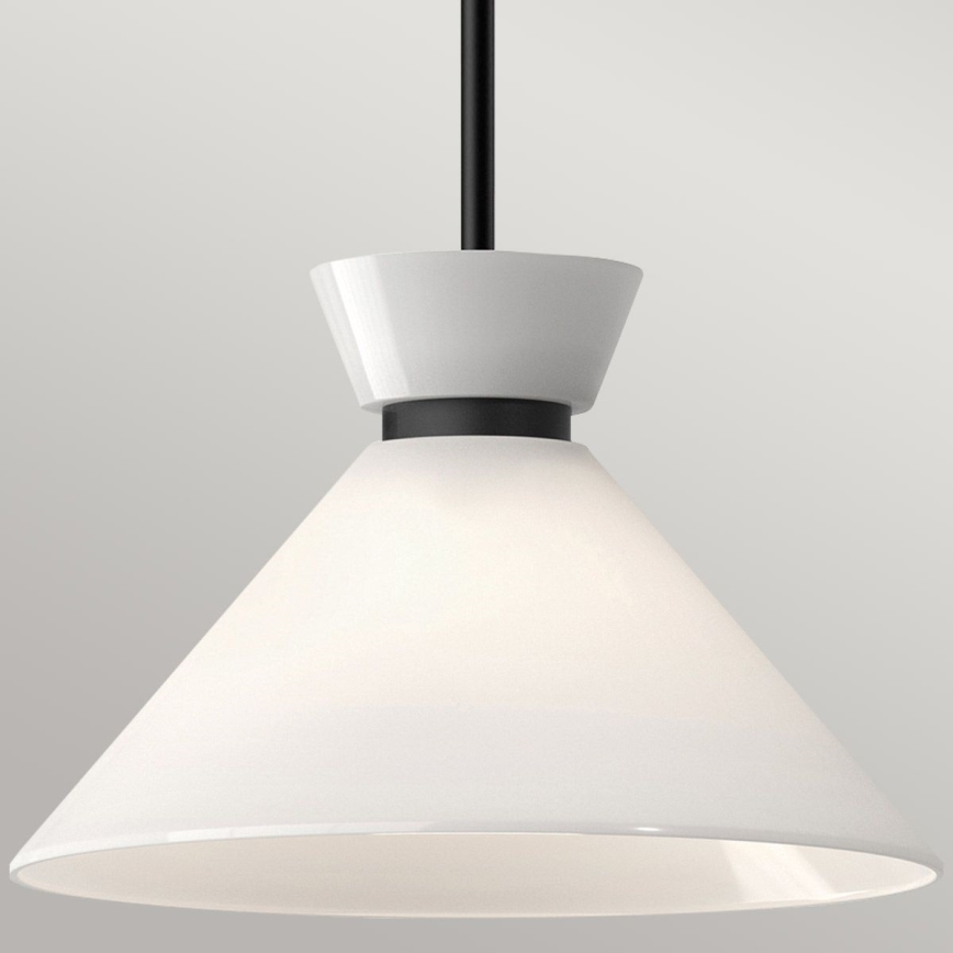Alora Mood - Lustre sur tige HALSTON 1xE27/60W/230V noir