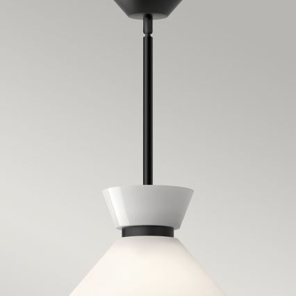 Alora Mood - Lustre sur tige HALSTON 1xE27/60W/230V noir