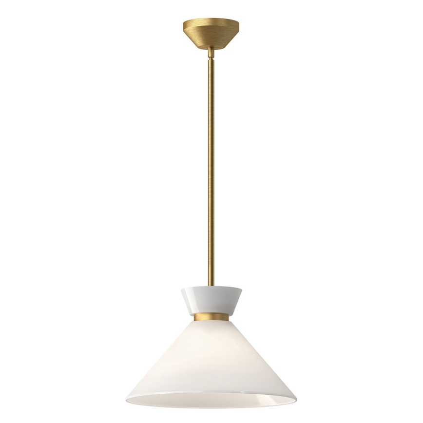 Alora Mood - Suspension sur tige HALSTON 1xE27/60W/230V dorée