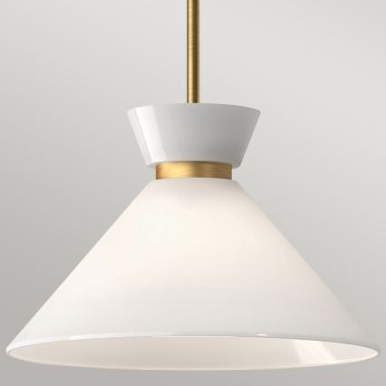 Alora Mood - Suspension sur tige HALSTON 1xE27/60W/230V dorée