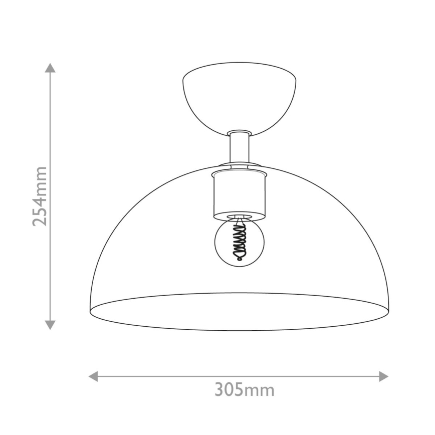 Alora Mood - Plafonnier JUDE 1xE27/60W/230V d. 30,5 cm laiton