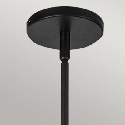 Alora Mood - Suspension sur tige PERTH 1xE27/60W/230V Ø 37,5 cm noire