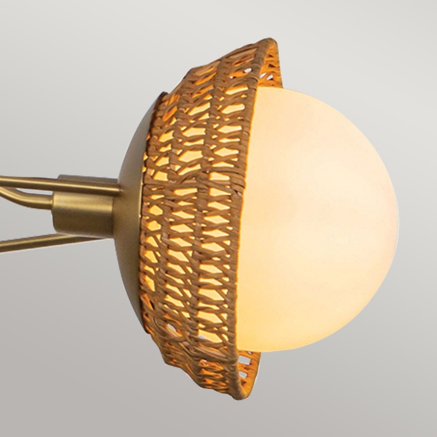 Alora Mood - Lustre sur tige PERTH 3xE14/40W/230V doré