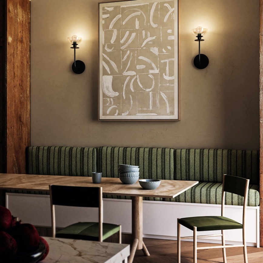 Alora Mood - Applique murale SYLVIA 1xE14/40W/230V noir