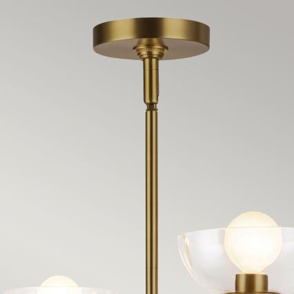 Alora Mood - Suspension à tige SYLVIA 4xE14/40W/230V dorée