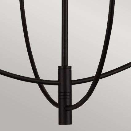 Alora Mood - Lustre sur tige SYLVIA 4xE14/40W/230V noir