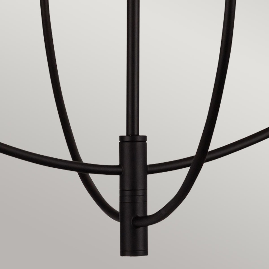 Alora Mood - Lustre sur tige SYLVIA 4xE14/40W/230V noir