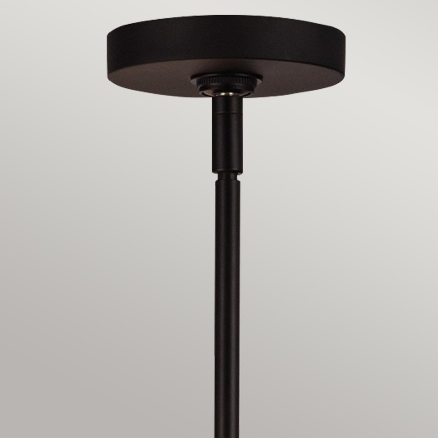 Alora Mood - Lustre sur tige SYLVIA 4xE14/40W/230V noir