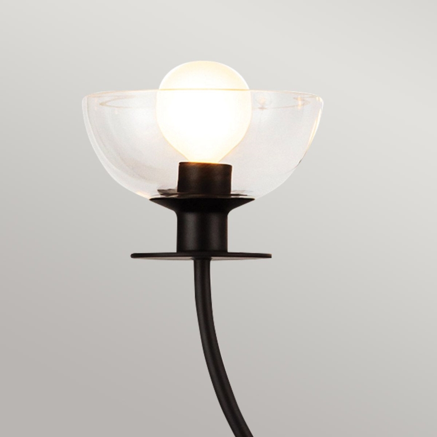 Alora Mood - Lustre sur tige SYLVIA 4xE14/40W/230V noir