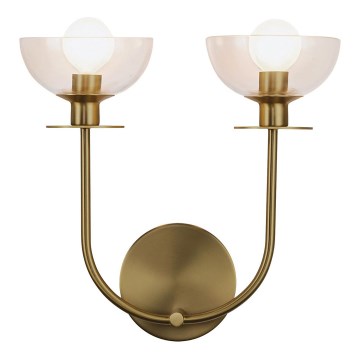 Alora Mood - Applique murale SYLVIA 2xE14/40W/230V dorée