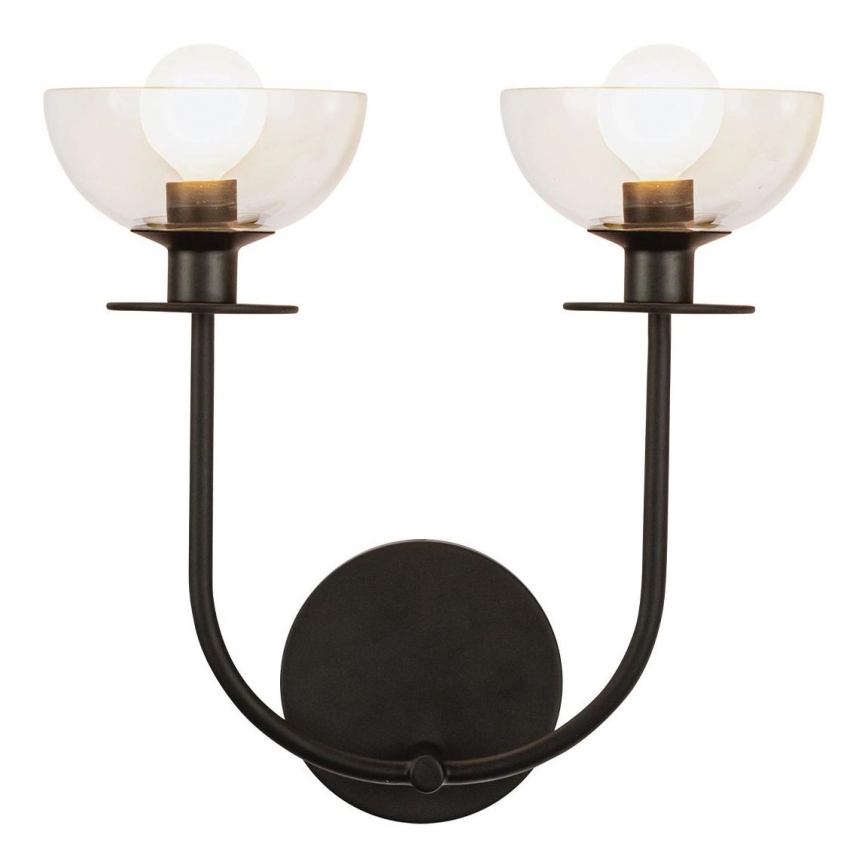 Alora Mood - Applique murale SYLVIA 2xE14/40W/230V noire