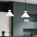 Alora Mood - Lustre sur tige HALSTON 1xE27/60W/230V noir