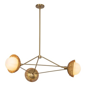 Alora Mood - Lustre sur tige PERTH 3xE14/40W/230V doré