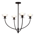 Alora Mood - Lustre sur tige SYLVIA 4xE14/40W/230V noir