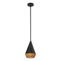 Alora Mood - Suspension sur tige DAPHNE 1xE27/60W/230V Ø 18,1 cm noir/marron