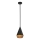 Alora Mood - Suspension sur tige DAPHNE 1xE27/60W/230V Ø 18,1 cm noir/marron