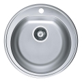 ALVEUS 1116756 - Évier de cuisine FORM Ø 51 cm acier inoxydable satiné, profondeur 18,5 cm