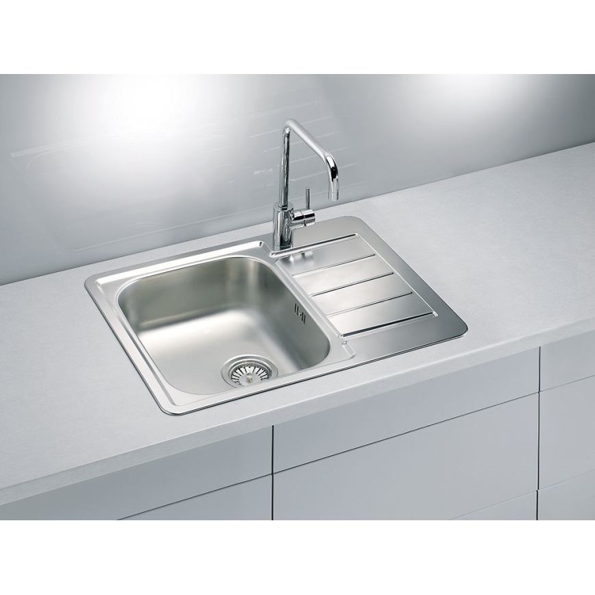 ALVEUS 1125356 - Évier de cuisine LINE 61,5x50 cm mat acier/satin