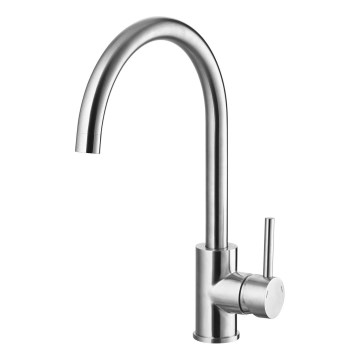 ALVEUS 1129028 - Robinet d'évier ELZA 35,1 cm brossé acier
