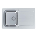 ALVEUS 1136608 - Évier de cuisine LINE 79x50 cm inox/satiné, sans bonde à commande excentrique