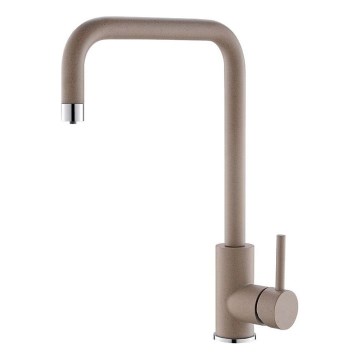 ALVEUS 1139811 - Robinet d'évier DUAL 37 cm granit/beige