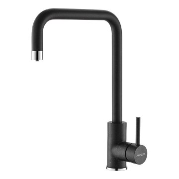 ALVEUS 1139812 - Robinet d'évier DUAL 37 cm granit/noir