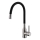 ALVEUS 1144432 - Robinet d'évier avec bras flexible MINTAS 34 cm brossé acier/noir