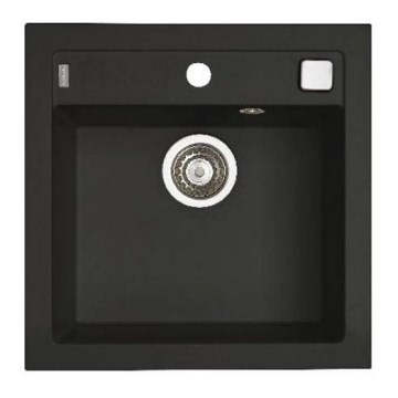 ALVEUS 1149133 - Évier de cuisine FORMIC 52x51 cm granit/noir