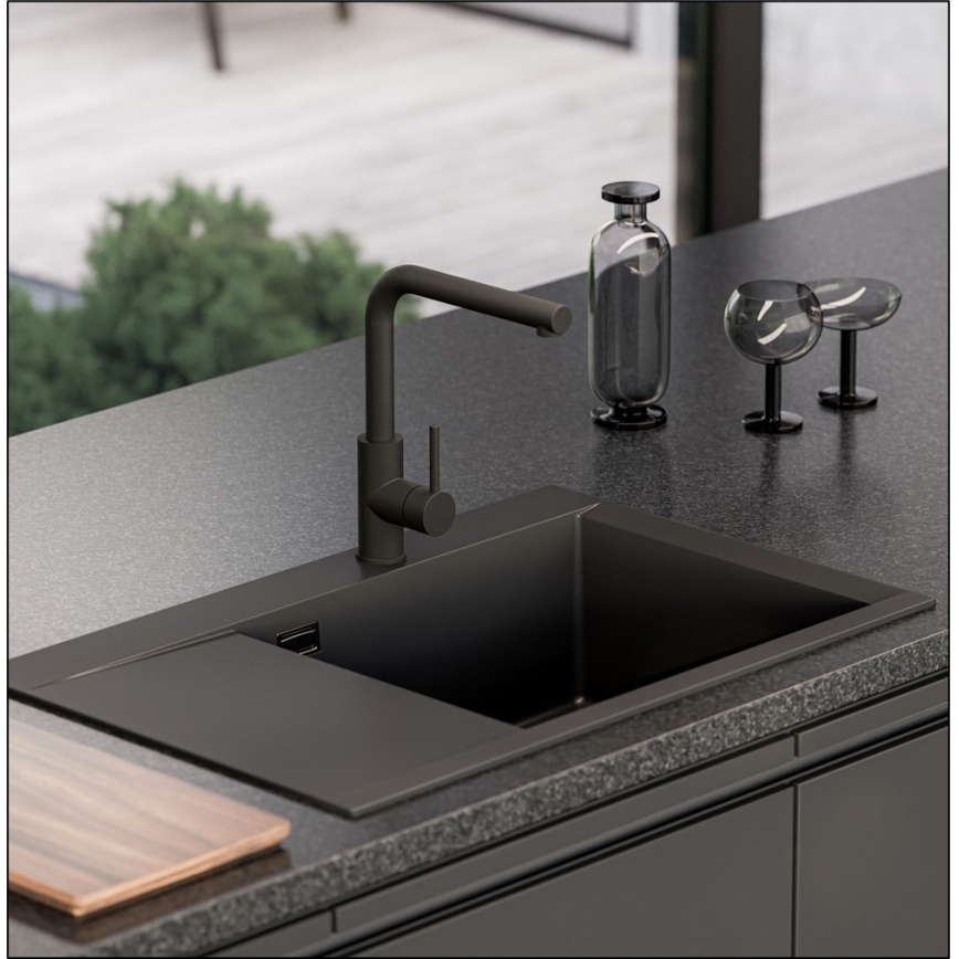 ALVEUS 1149502 - Évier de cuisine PURE 79x51,5 cm granite/anthracite