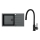 ALVEUS SETA23232 - Évier de cuisine CADIT 86x50 cm + robinet avec bras flexible MINTAS 34 cm granit/noir mat