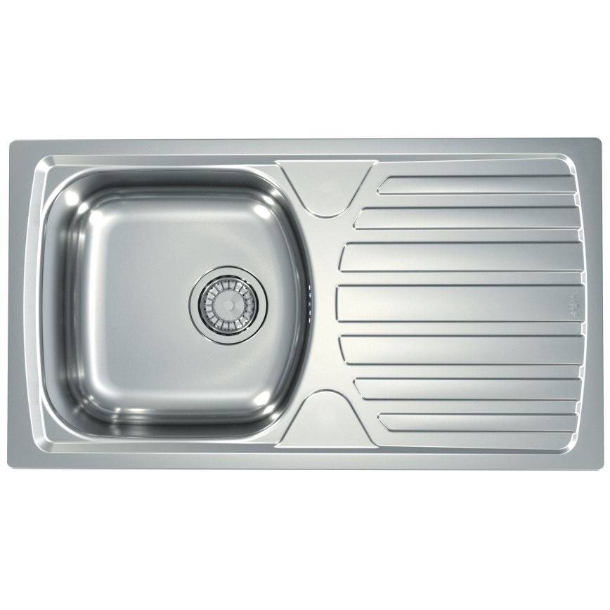 ALVEUS SETA259 - Évier de cuisine BASIC 78x43,5 cm + robinet RIVIERA 14,8 cm satin/brillant chrome