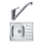 ALVEUS SETA265 - Évier de cuisine ZOOM 61,5x50 cm + robinet RIVIERA 14,8 cm satin/brillant chrome