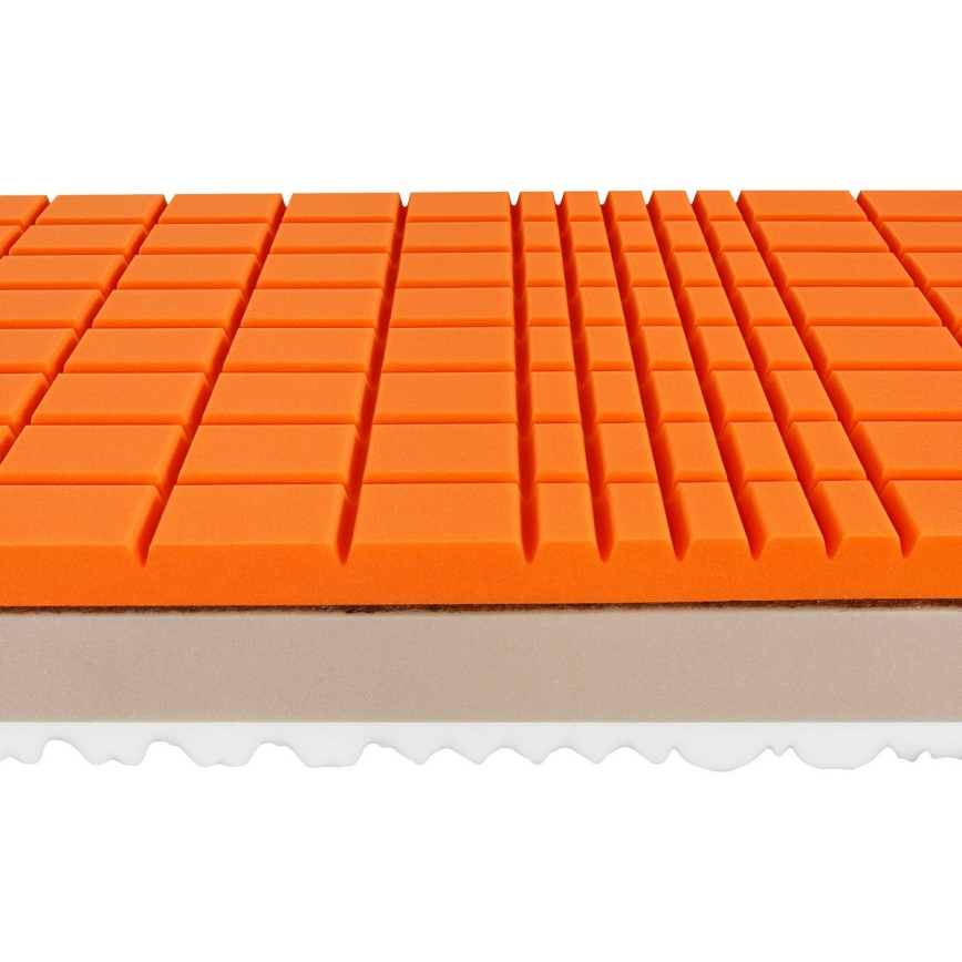 Ambiamo - Matelas en mousse URANOS 2 80x200 cm noix de coco