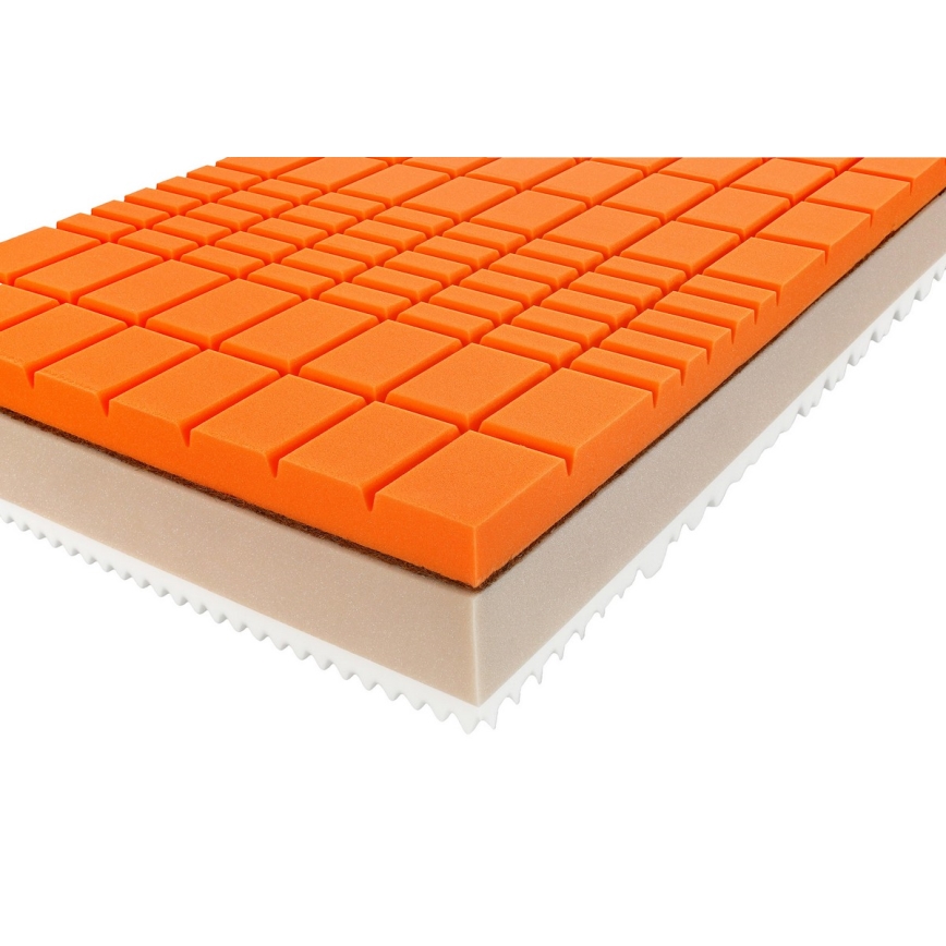 Ambiamo - Matelas en mousse URANOS 2 80x200 cm noix de coco