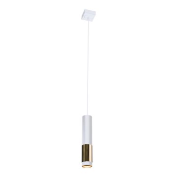 Amplex - Suspension filaire 1xGU10/15W/230V blanche