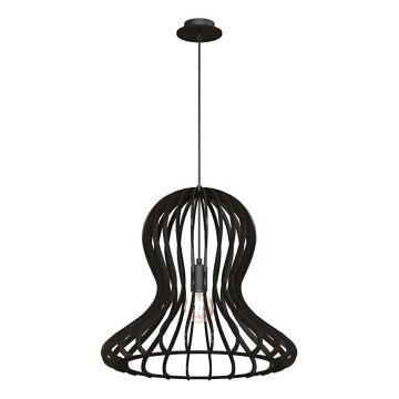 Amplex - Suspension sur câble 1xE27/20W/230V noire