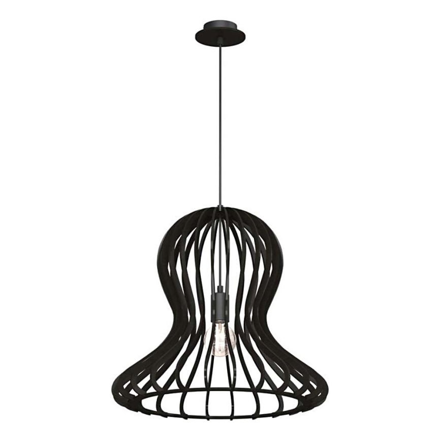 Amplex - Suspension sur câble 1xE27/20W/230V noire