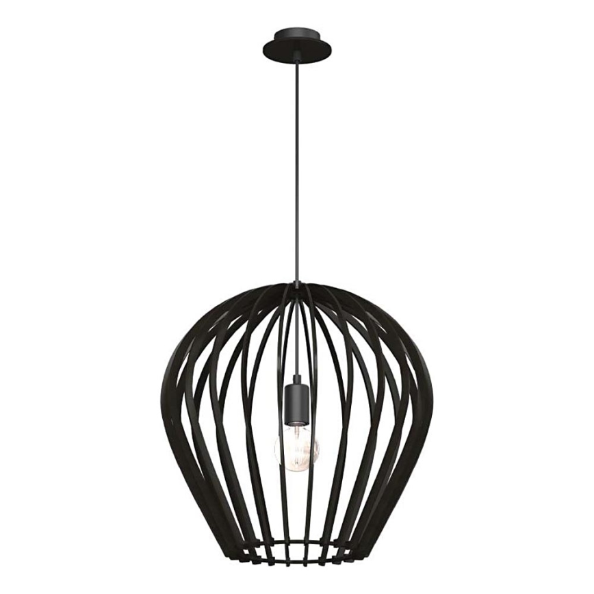 Amplex - Suspension sur câble 1xE27/20W/230V noire