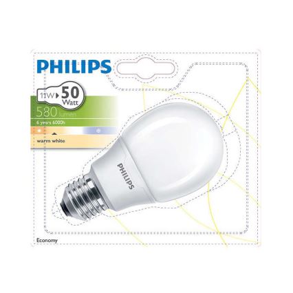 Ampoule à économie d'énergie Philips E27/11W/230V 2700K