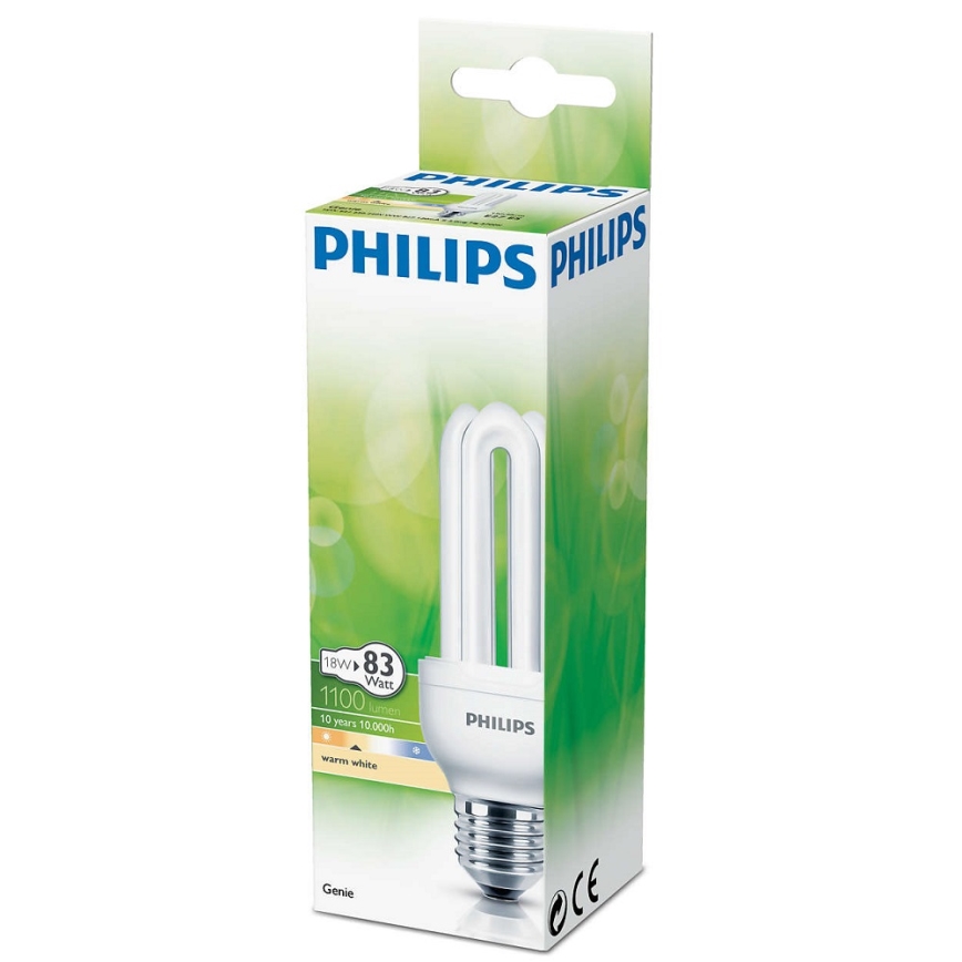Ampoule à économie d'énergie Philips E27/18W/230V 2700K