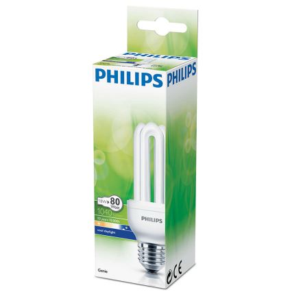 Ampoule à économie d'énergie PHILIPS E27/18W/230V 6500K - GENIE