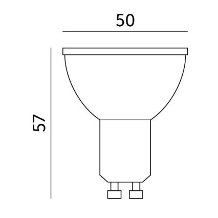 Ampoule à intensité variable connectée LED RGB GU10/5W/230V 2700-6500K Wi-Fi Tuya