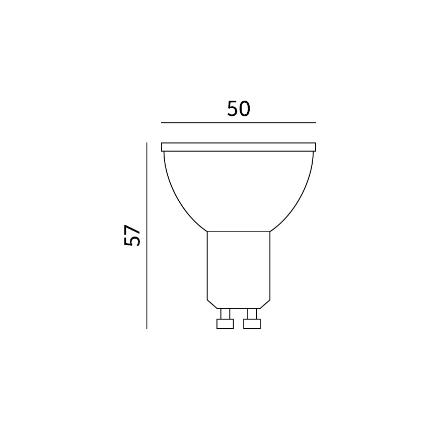 Ampoule à intensité variable connectée LED RGB GU10/5W/230V 2700-6500K Wi-Fi  Tuya