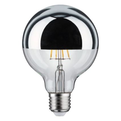 Ampoule à intensité variable LED avec embout miroir GLOBE E27/6,5W/230V - Paulmann 28673
