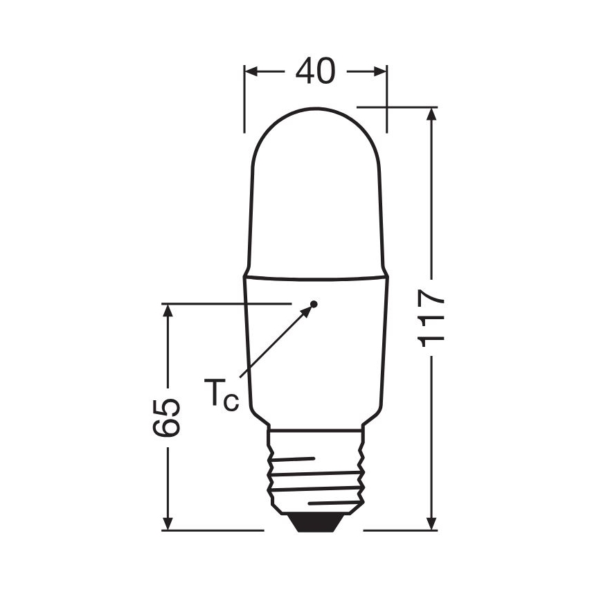 Ampoule à intensité variable LED E27/11W/230V 2700K CRI 90 - Osram