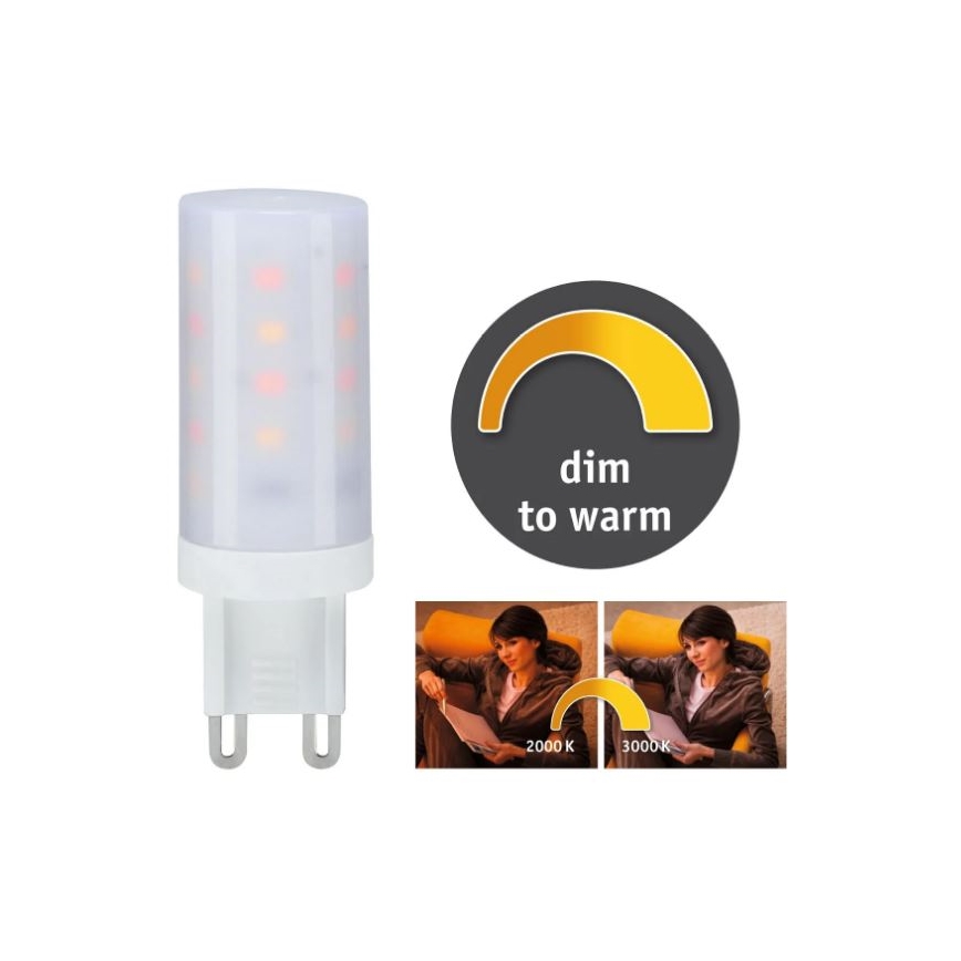 Ampoule à intensité variable LED G9/4W/230V 2000-3000K - Paulmann 28819