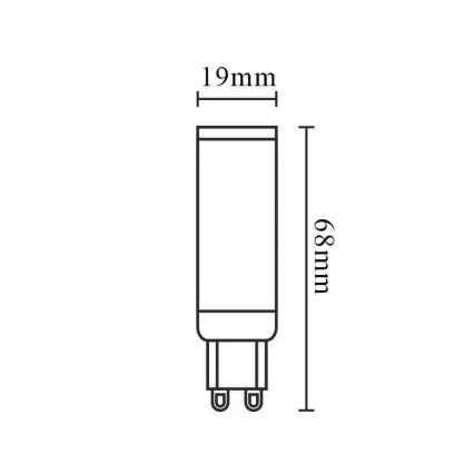 Ampoule à intensité variable LED G9/6W/230V 2800K